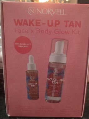 Norvell Wake-Up Tan Face & Body Glow Kit - Pink